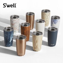 Swell马克杯带盖咖啡杯随行杯潮流个性保温保冷杯时尚不锈钢水杯