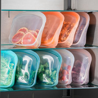 硅胶保鲜袋封口密封袋冰箱专用OTB蔬果收纳袋食品级硅胶非stasher