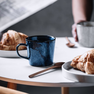 日本进口Aito美浓烧陶瓷马克杯咖啡杯日式简约家用情侣早餐杯水杯