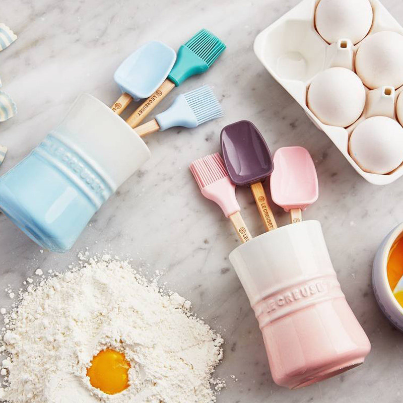 法国Le Creuset酷彩姜妍硅胶铲长柄油刷不粘锅铸铁珐琅锅锅铲防刮