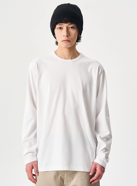 日系宽松潮牌纯色透气长袖T恤COOLMAX Jersey L/S Tee山系长袖