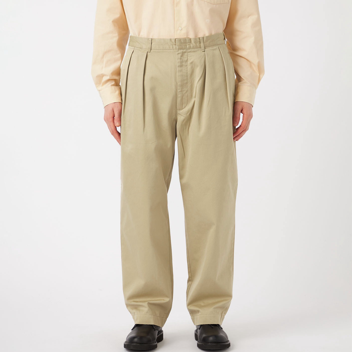 山系NANADouble双褶休闲长裤