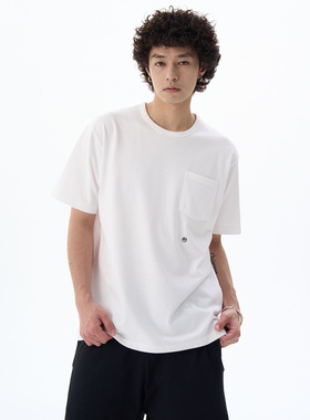 山系纯色口袋短袖COOLMAX Jersey Pocket Tee多色宽松T恤情侣百搭