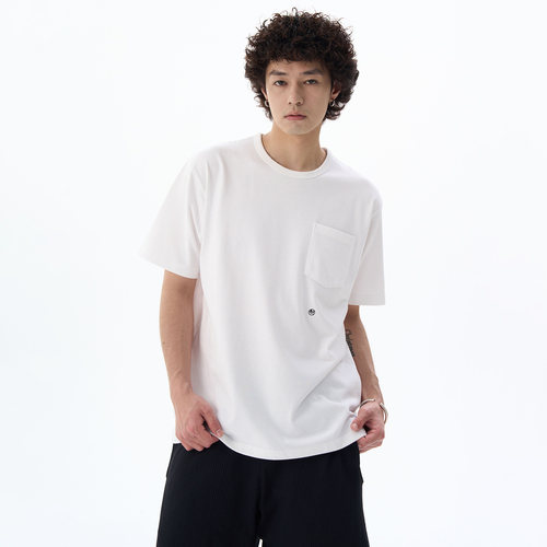 山系纯色口袋短袖COOLMAX Jersey Pocket Tee多色宽松T恤情侣百搭