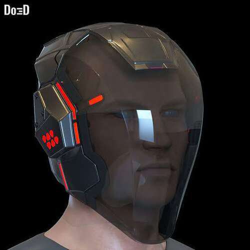 Tron Ares Helmet 3d打印头盔