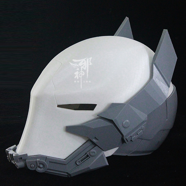 蝙蝠侠 阿卡姆骑士头盔 3d打潮玩盲盒