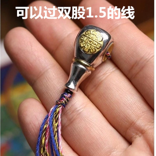 925纯银文玩配饰九宫八卦三通大全扎百香籽金刚星月猴头108手串