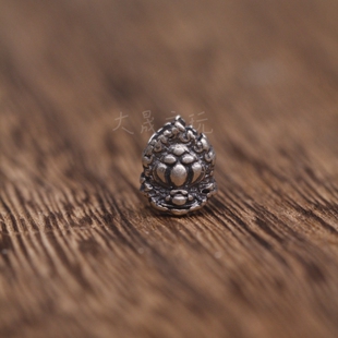 S925银莲花珠线束背云绳束配饰藏式文玩diy串珠佛珠收尾百香星月