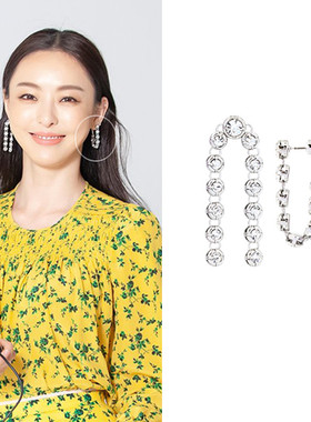 特价现货YoungWon正品ITZY李多喜Gfriend同款奢华水晶不对称耳环