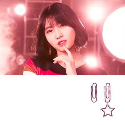 现货耳环YOUNGWON合金可爱水晶女