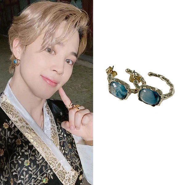现货韩国Alldayring官网正品防弹少年团朴智旻Jimin同款个性耳环