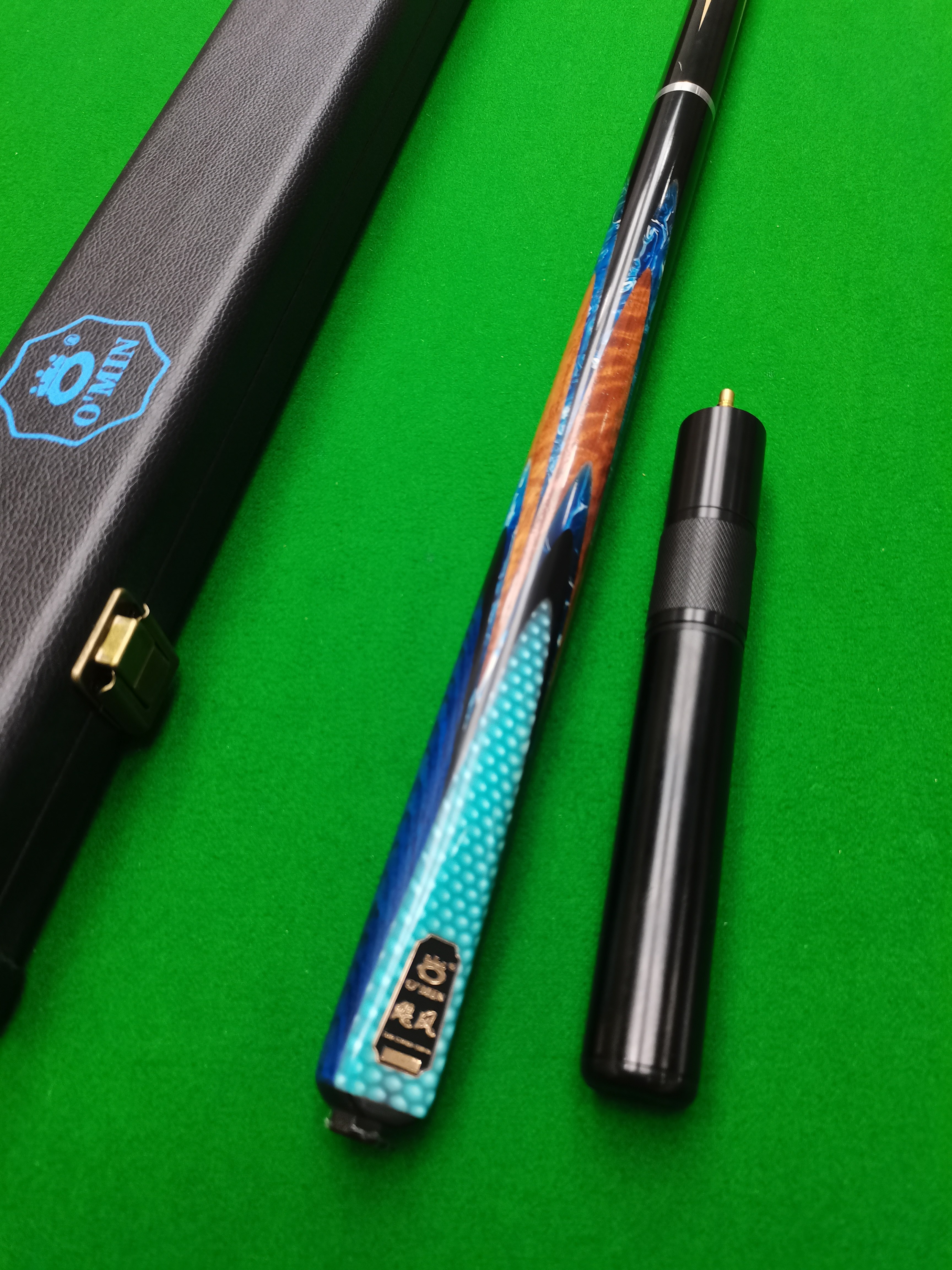 奥秘飓风台球杆，中式黑八小头3/4杆，可视频看杆，特价 顺丰包邮