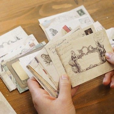 热销欧式复古清新简约文艺表白情书风格小信封12枚入OPP袋装简装