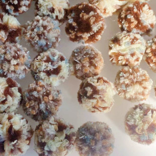 奶茶风迷你毛球1.8厘米原创辅料文玩手混线绒球DIY饰品配件