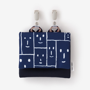 SOUSOU布袋日本京都制代购帆布开口小腰包裤夹包 笑顔