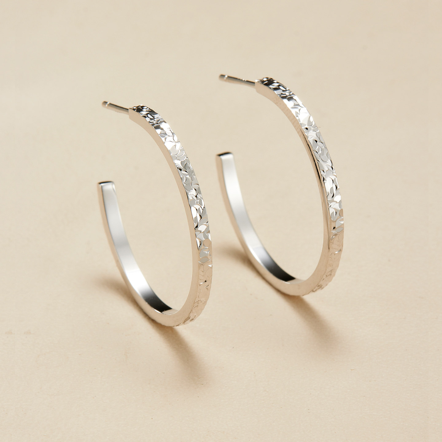 AHCHOO 静奢百搭碎冰冰实心圆耳环高级S925纯银爆闪耳钉耳圈耳饰,饰品/流行首饰/时尚饰品新,银饰耳饰,淘宝优惠券,粉丝福利购,淘宝优惠卷