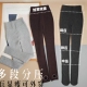 牛货外穿分段微压显瘦腿保暖连裤 袜加厚加绒针织棉鲨鱼九分打底袜