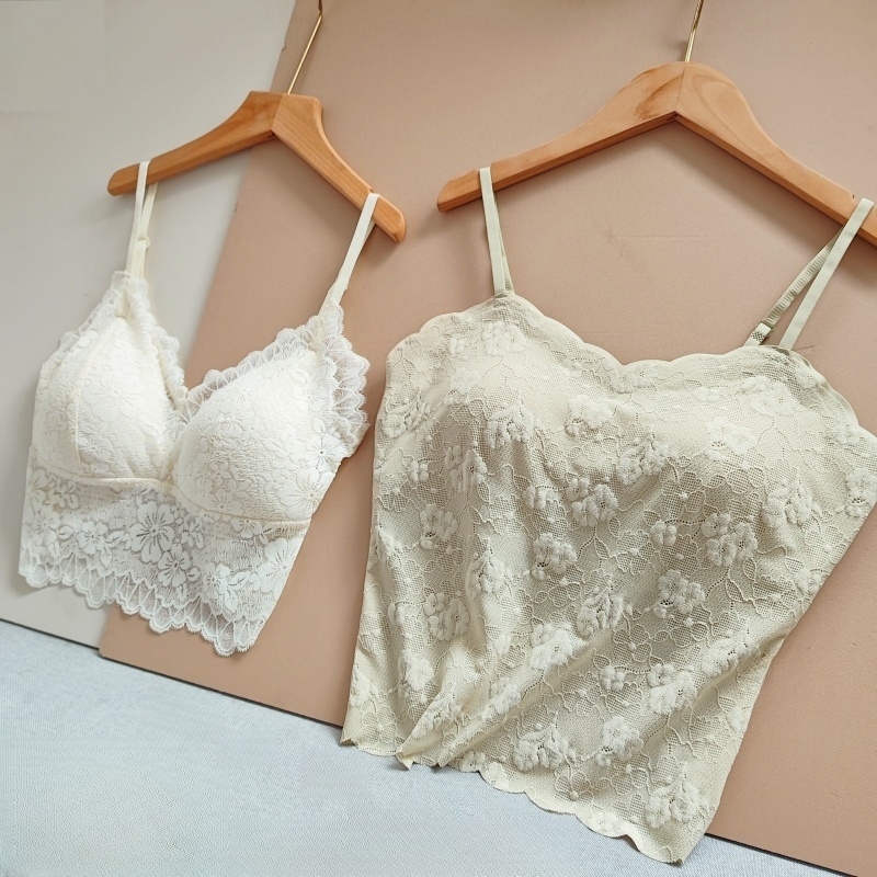 试穿性强上身超美不卷边蕾丝吊带