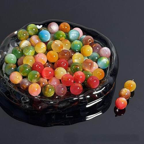 复古五彩糖果系列树脂珠手链手机链DIY手工串珠材料手串项链配饰