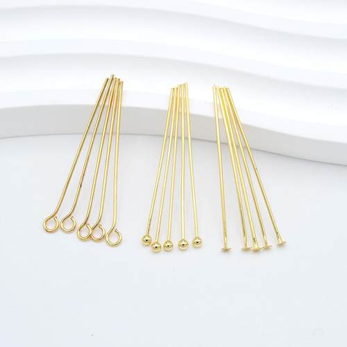 铜镀金T字针蘑菇头大头针