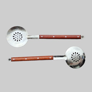 抓饭铲不锈钢漏铲抓饭勺新疆饭店烧烤工具