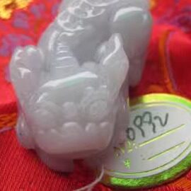翡翠缅甸翡翠貔貅吊坠天然玉石