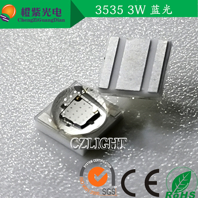 3535蓝光 3w 45mil 440-445nm 蓝色 700mA 3.2-3.4v led灯珠贴片