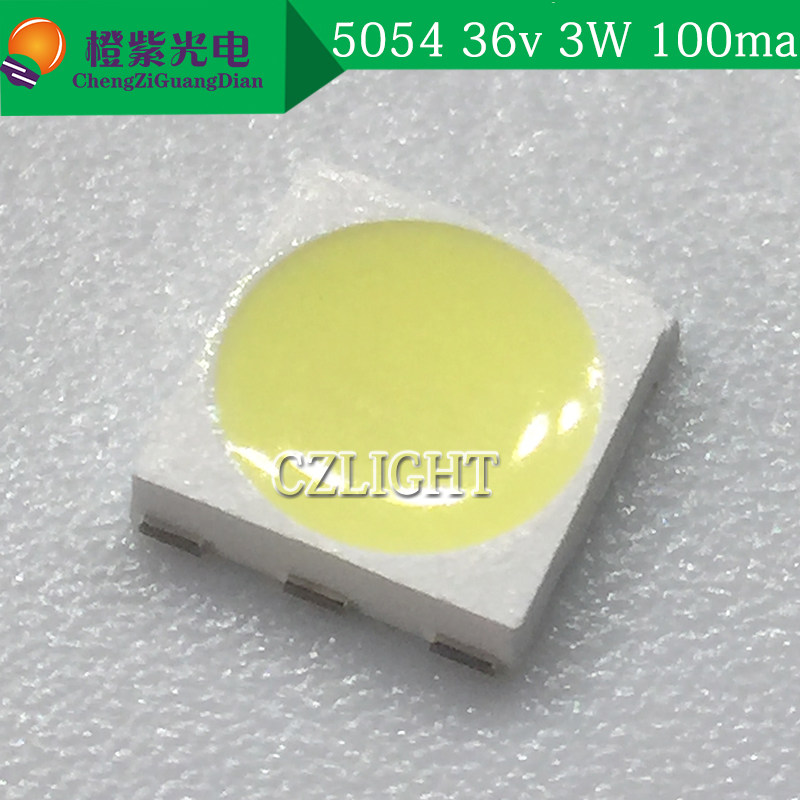 led电动车灯 5054 3W 36v贴片灯珠 5050大功率照明灯车灯专用高压