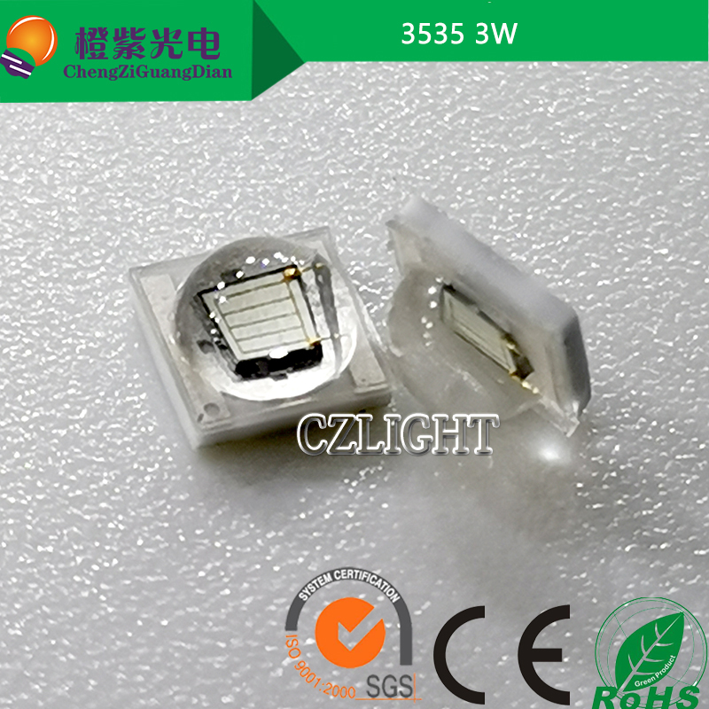 3535蓝光 3w 45mil 455-460nm 蓝色 700mA 3.2-3.4v led灯珠贴片