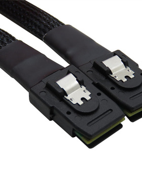 Mini SAS SFF-8087转SFF-8087 6Gb服务器电脑磁盘阵列硬盘数据线