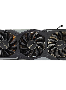 原装技嘉RTX2070S显卡散热器多铜管三风扇显卡散热片孔距7CM