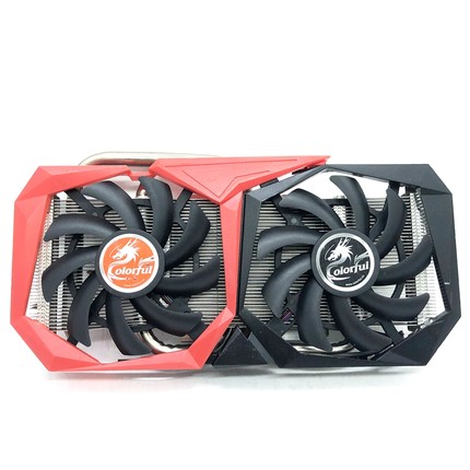 适合七彩虹1660S战斧版散热器孔距5.1cm双风扇RTX2060网驰散热器