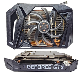 PALIT同德1660S显卡散热器孔距5.1CM小短卡ITX三铜管2060显卡散热