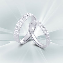 DR碎碎冰戒指情侣对戒999纯银一对素圈尾戒定制生日礼物送女男友