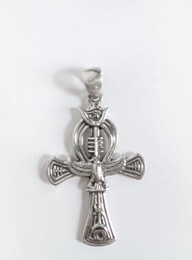 埃及男女通用手工银进口银吊坠