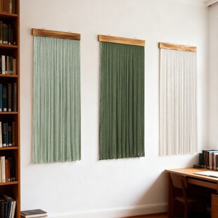 北欧编织流苏简约挂毯沙发背景墙装 壁挂 饰品摆件民宿玄关挂饰软装