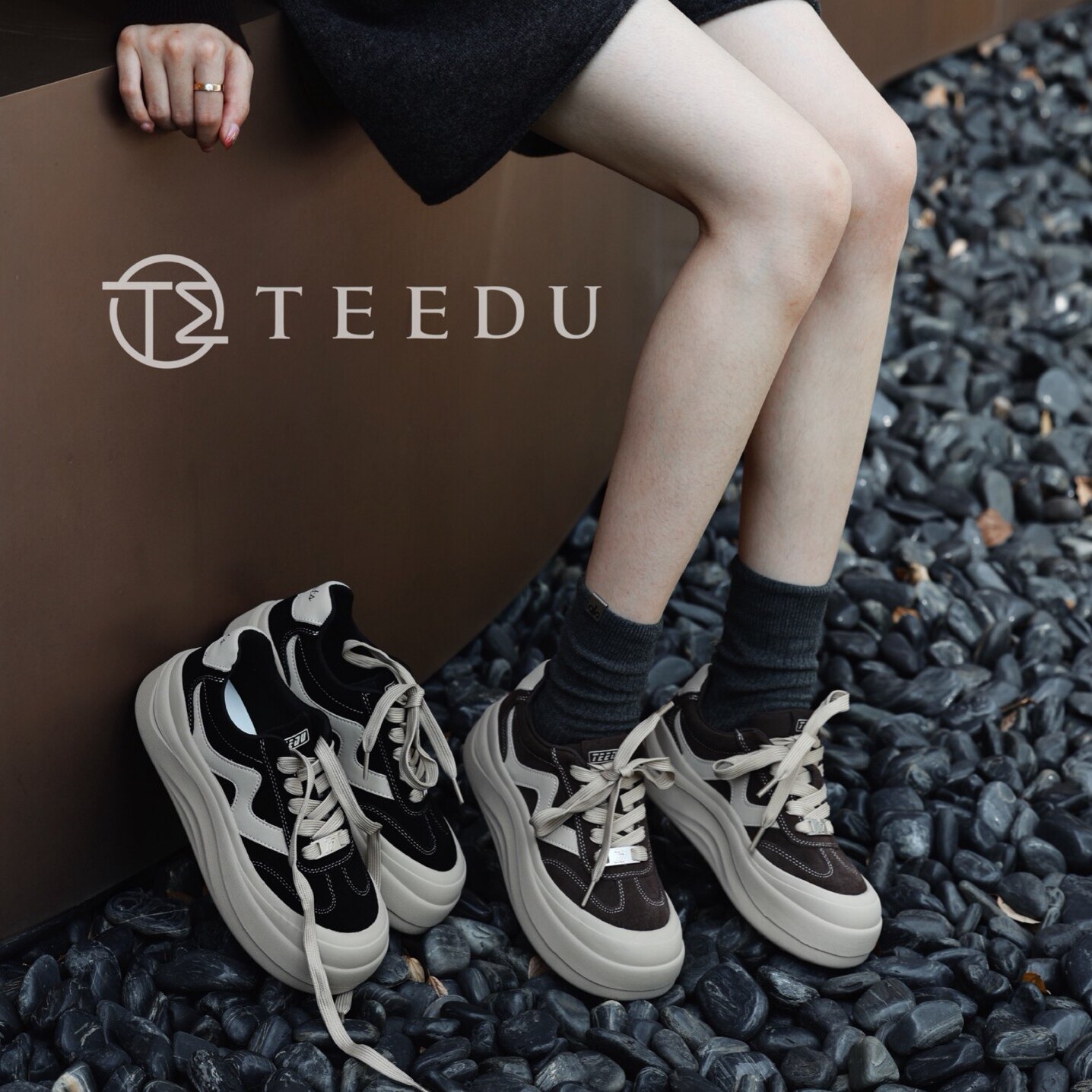 缇度TEEDU2025秋冬款真皮高端欧货单鞋女款百搭休闲鞋