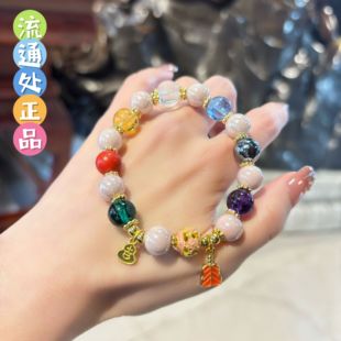 杭州香积香灰瓷琉璃心咒手串女轻奢ins小众设计高级手链正品代请