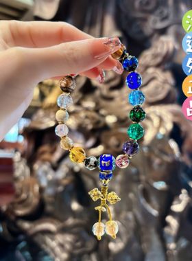 杭州香积琉璃水晶心咒十八子手串女款小众设计高级感手链正品代请