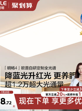 26新欧普意式悬浮光高亮全光谱护眼吸顶灯客厅卧室书房儿童房TC