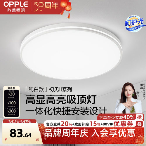 简约现代led卧室房间吸顶灯