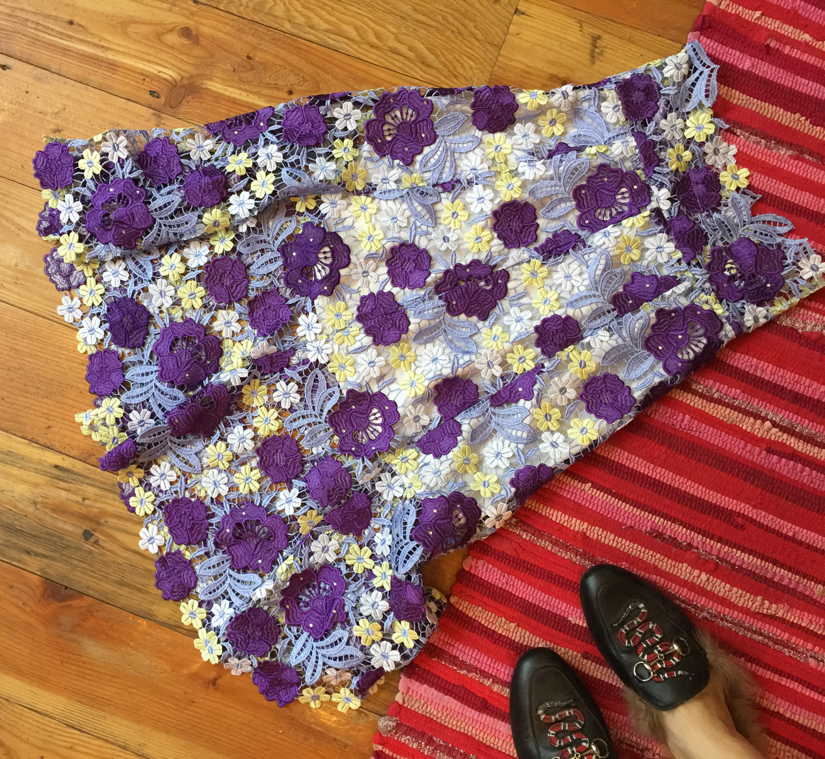 jl新店款 不买你一定会后悔!八片裁剪高腰蕾丝半身裙