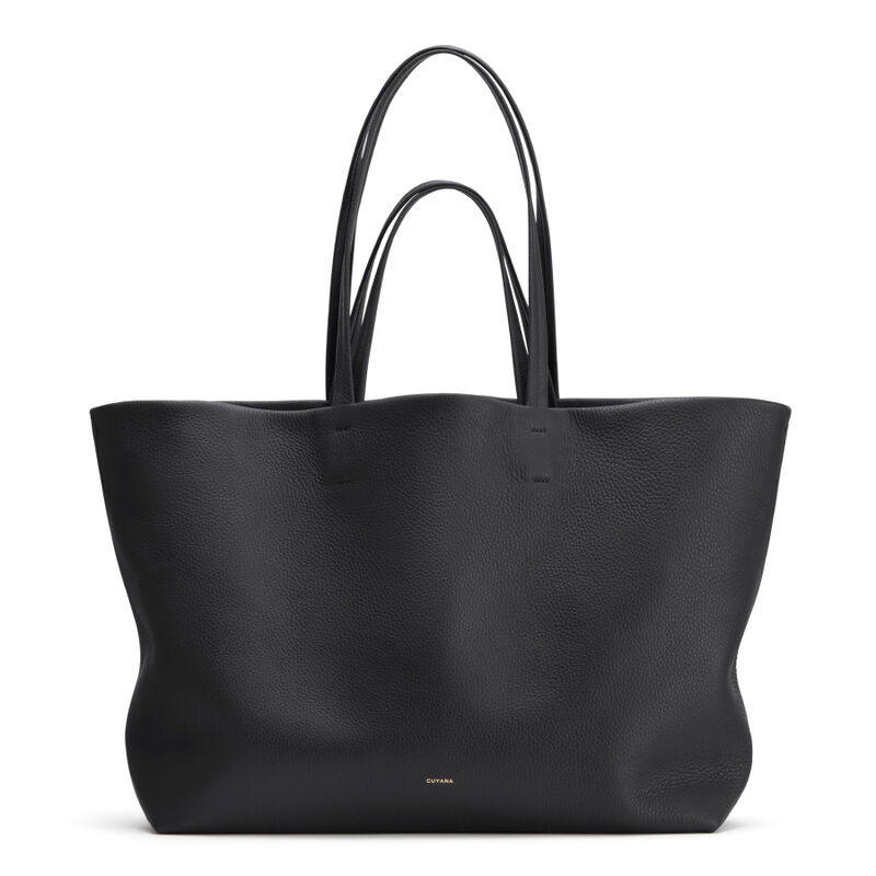 Cuyana Class Easy Tote 真皮大容量单肩手提大号托特包  荔枝纹