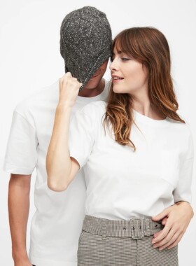 Banana Republic香蕉共和国 SUPIMA cotton棉圆领口袋T恤 短袖男