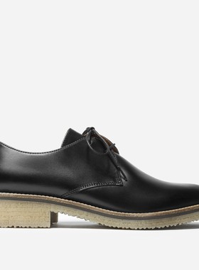 everlane The Brixton Lace-Up  黑色 方根 系带 尖头皮鞋 牛津鞋