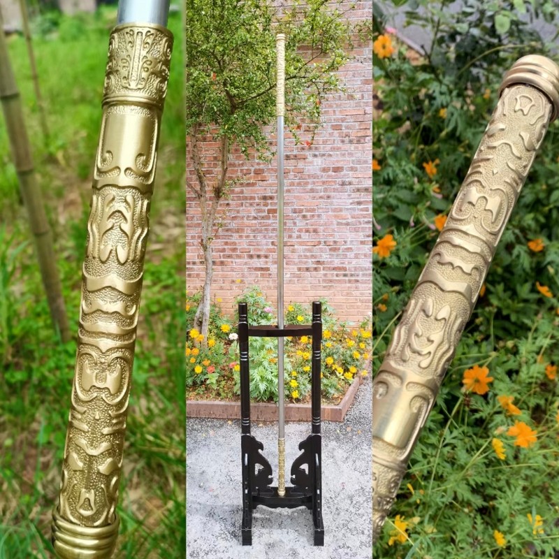 十八般冷兵器一体武术长棍坚硬钢棍铁棍如意金箍棒孙悟空定海神针