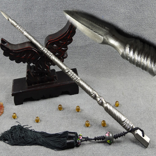 锏鞭实心花纹钢一体伏虎棍棒龙泉市宝剑冷兵器镇宅防护摆件未开刃