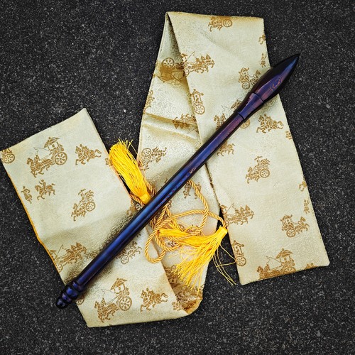 龙泉市一体实心锻打判官笔阴阳风水道具影视摆件车载防护未开刃