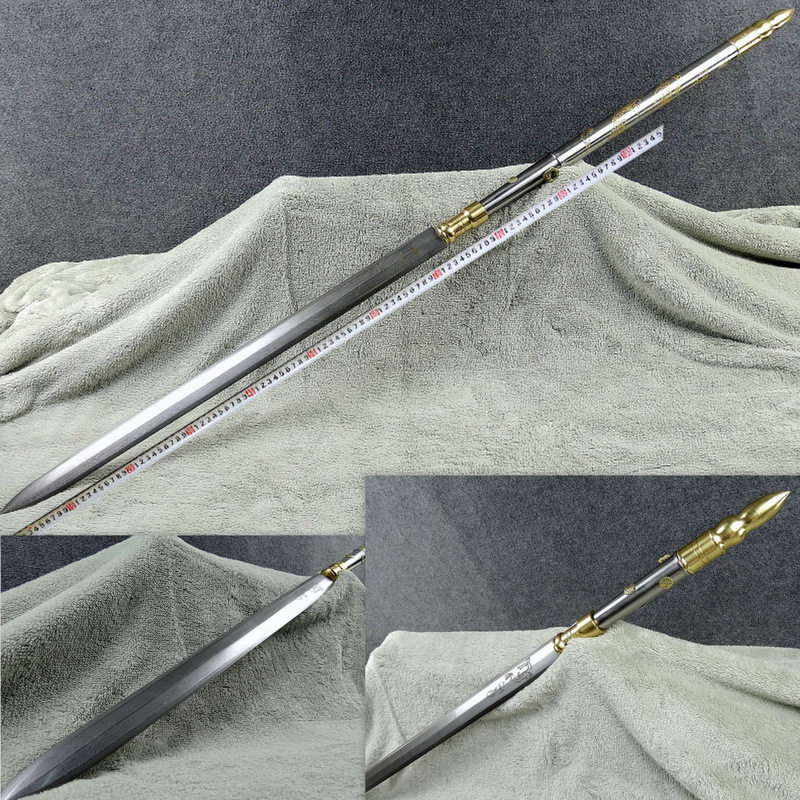 龙泉市霸王枪越王剑武术长枪头长矛古代冷兵器赵云枪红缨枪未开刃