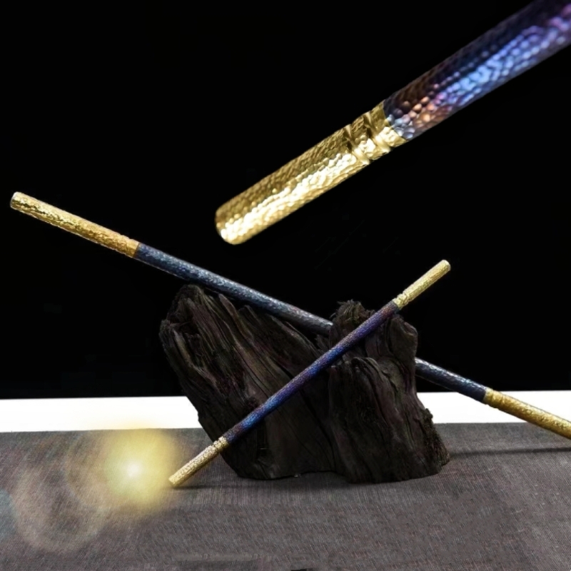 合金把玩摆件金箍棒影视道具镇宅车载防护兵器棍棒法器一剑一人生